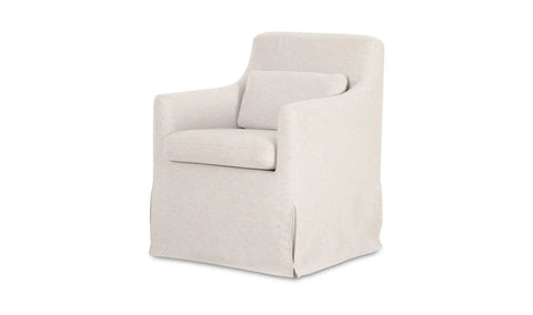 Lydia Slipcover Dining Chair Beige