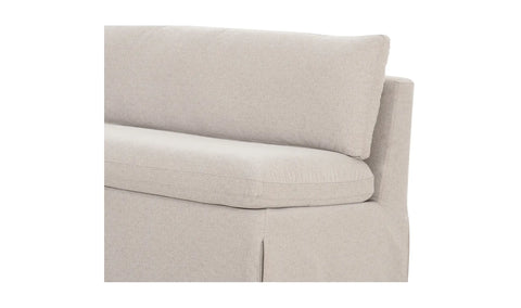 Fable Slipcover Dining Bench Beige