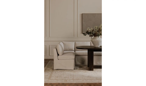 Fable Slipcover Dining Slipper Chair Beige