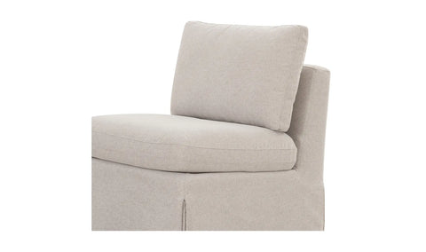 Fable Slipcover Dining Slipper Chair Beige