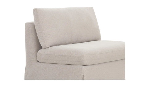 Fable Slipcover Dining Chair and Half Beige