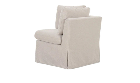 Fable Slipcover Dining Corner Chair Beige
