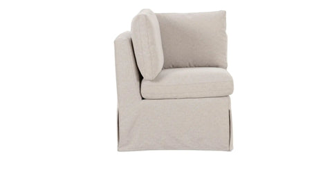 Fable Slipcover Dining Corner Chair Beige
