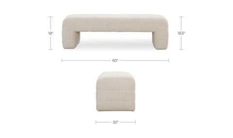 Verity Bench Oatmeal
