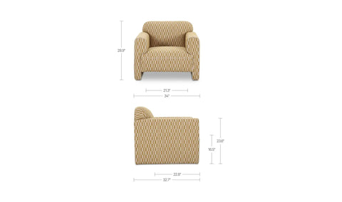 Leo Accent Chair Chartreuse
