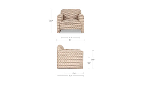 Leo Accent Chair Taupe