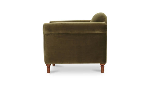 Harmony Accent Chair Dark Green Faux Mohair