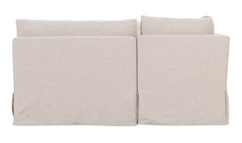 Fable Slipcover Dining Banquette U-Shape Beige 129 in.