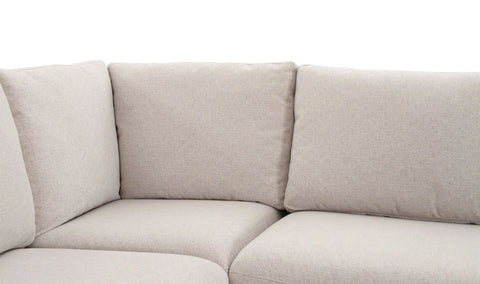 Fable Slipcover Dining Banquette U-Shape Beige 154 in.