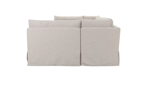Fable Slipcover Dining Banquette U-Shape Beige 154 in.