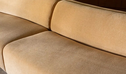 Naomi 2 Piece Wave Modular Sectional Golden Yellow