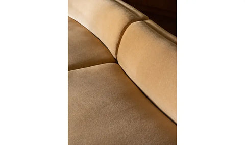 Naomi 2 Piece Wave Modular Sectional Golden Yellow
