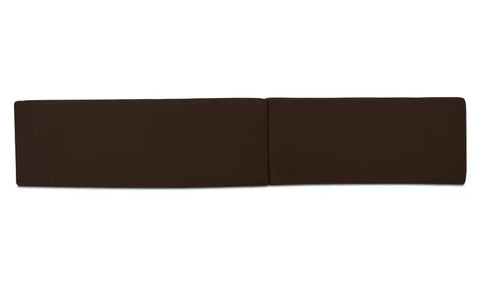 Naomi 2 Piece Wave Modular Sectional Dark Brown