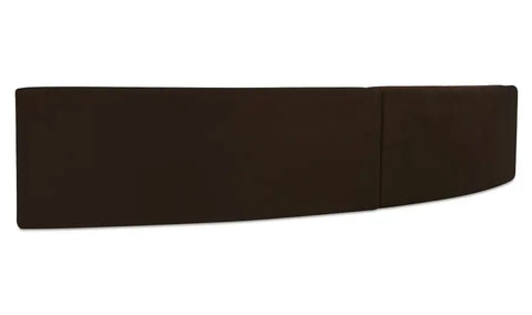 Naomi 2 Piece Concave Modular Sectional Dark Brown