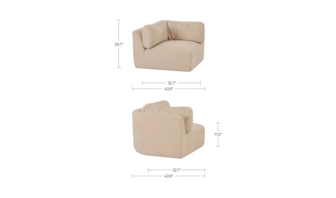 Matina Corner Chair Oatmeal
