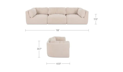 Matina Modular Sofa Oatmeal