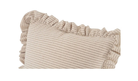 Betty 20 Inch Cushion Beige Stripe