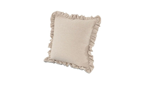 Betty 20 Inch Cushion Beige Stripe