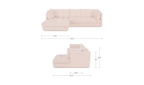 Mischa Sectional Light Beige