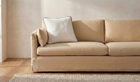 Carr 25In Cushion Faux Fur Cream