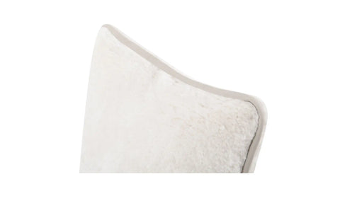 Carr 25In Cushion Faux Fur Cream