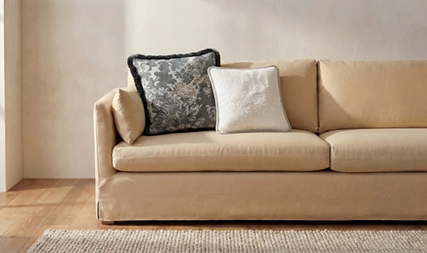 Carr 20In Cushion Faux Fur Cream