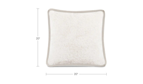 Carr 20In Cushion Faux Fur Cream