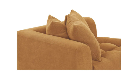 Davie Left Arm Facing Chair Golden Yellow