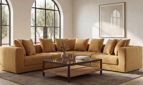 Davie Corner Chair Golden Yellow