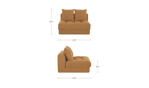 Davie Slipper Chair Golden Yellow