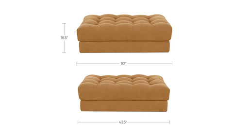 Davie Ottoman Golden Yellow