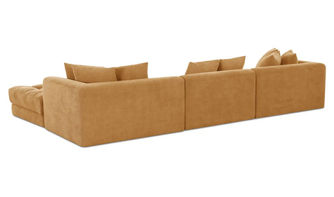Davie Lounge Modular Sectional Golden Yellow