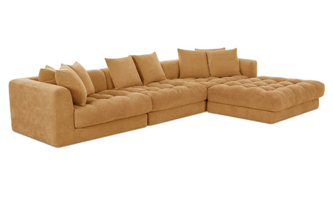 Davie Lounge Modular Sectional Golden Yellow