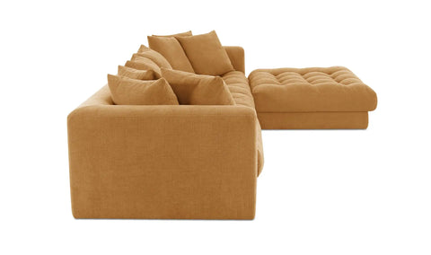 Davie Lounge Modular Sectional Golden Yellow