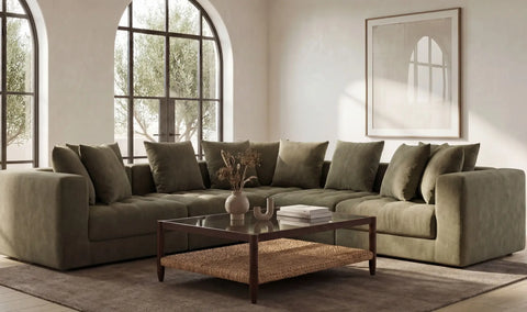 Davie Classic L Modular Sectional Olive