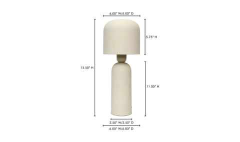 Echo Lamp Cream