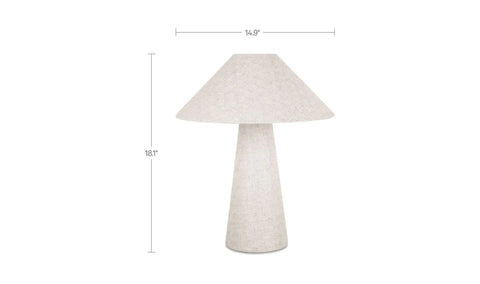 Nori Table Lamp Flecked White