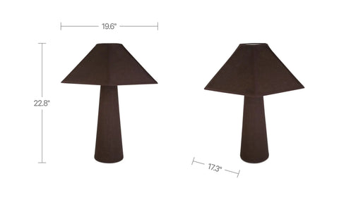 Gigi Table Lamp Dark Brown