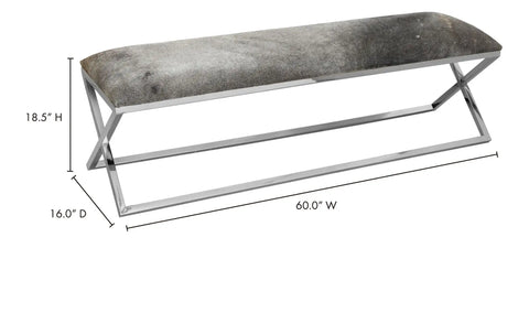 Rossi Bench Grey
