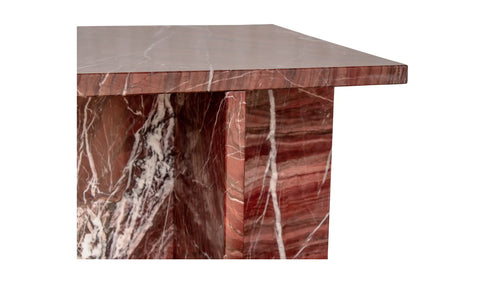 Blair Accent Table Rosso Levanto Marble