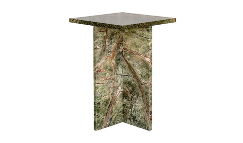 Blair Accent Table Rainforest Green Marble