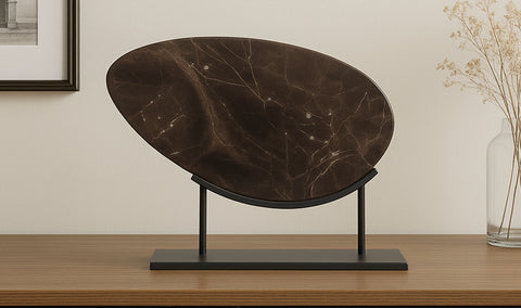 Galen Sculpture Saint Laurent Brown Marble