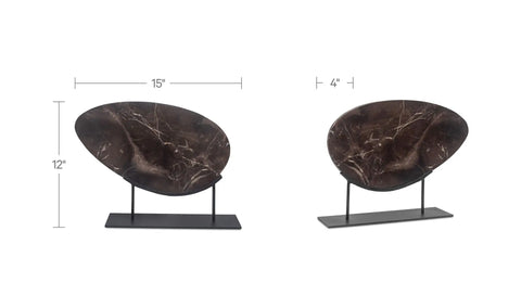 Galen Sculpture Saint Laurent Brown Marble