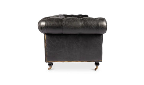Birmingham Sofa Black Leather