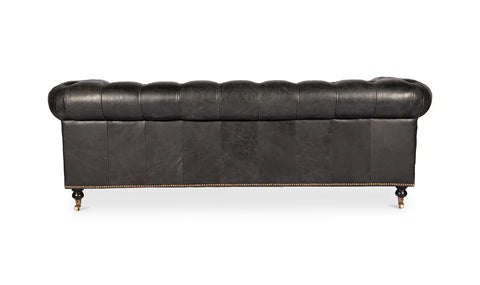 Birmingham Sofa Black Leather