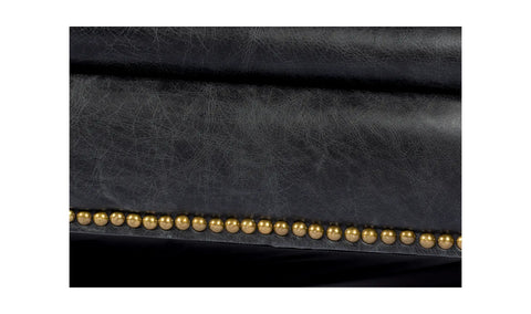 Birmingham Sofa Black Leather