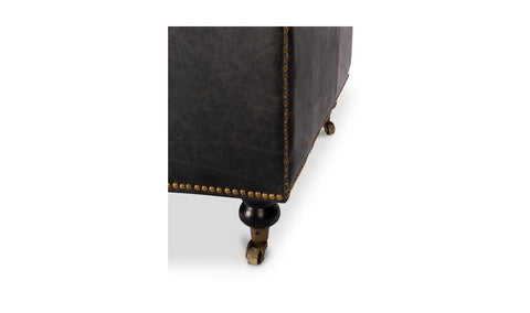 Birmingham Sofa Black Leather