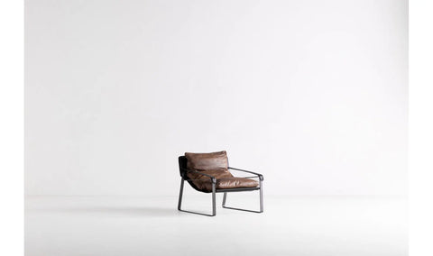 Connor Club Chair Open Road Brown Leather