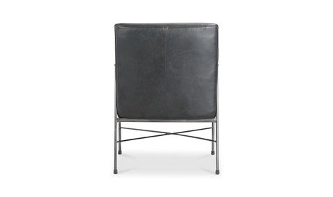 Dagwood Leather Armchair Black