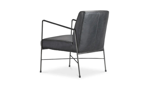 Dagwood Leather Armchair Black